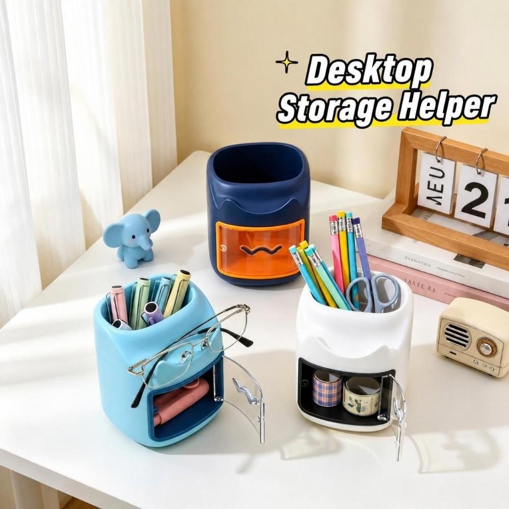 Desktop Organizer Students Pen Cup Dirt Resistant Pen Container Cute Pencil Holder for Desk Office