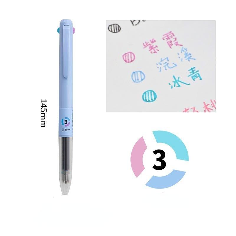 3 в 1 модная минималистичная гелевая ручка креативный дизайн однотонная канцелярская гелевая ручка 0,5 мм цветная ручка для рисования в журнале