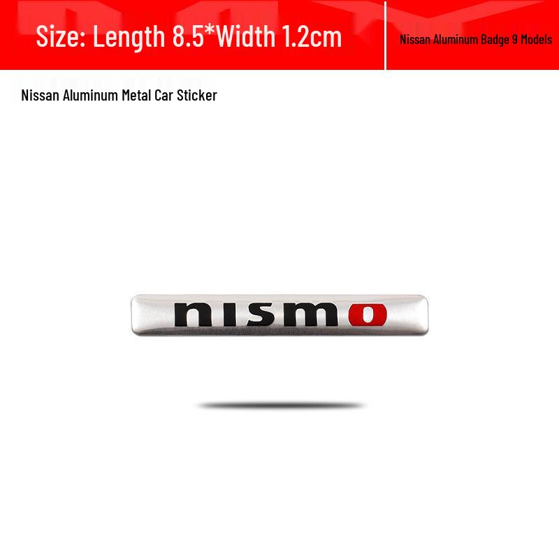 Алюминиевая автомобильная наклейка Nissan Sylphy, Qashqai, Teana, X-Trail, Kicks Nismo