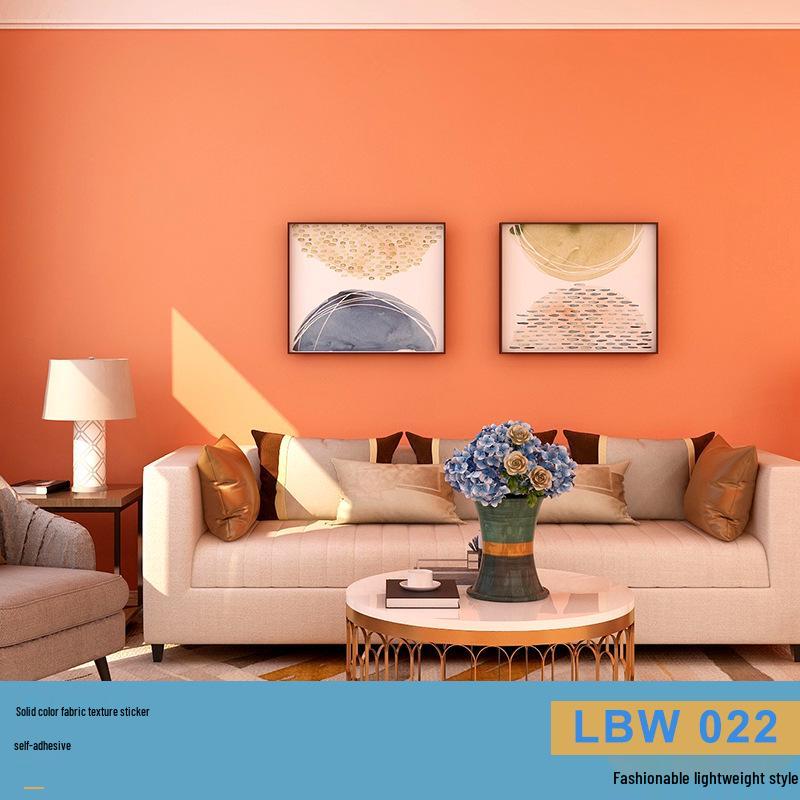 Solid Color Matte Wallpaper – Self-Adhesive, Waterproof, Washable, Thickened for Furniture Renovation