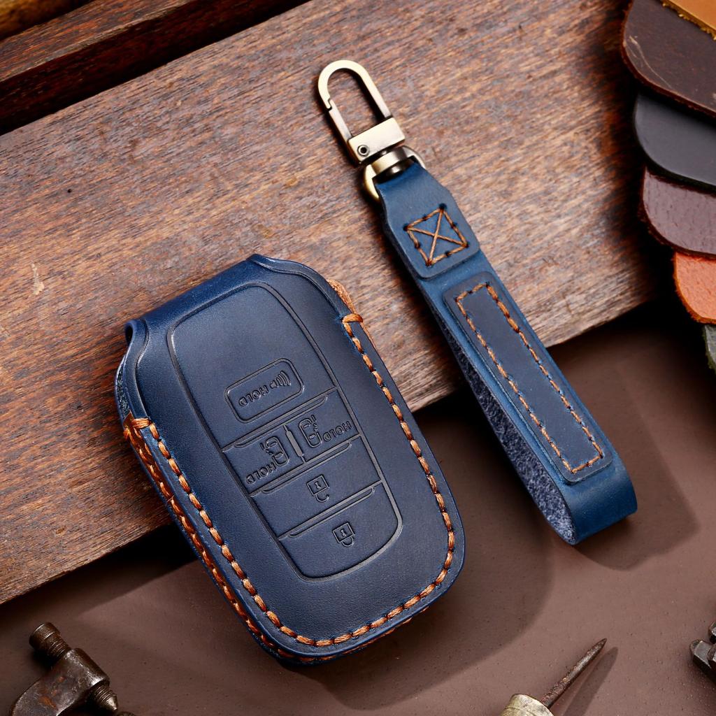 Leather Key Case Suitable for Toyota Senna Key Case Leather High-end Car Key Case