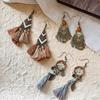 Bohemian Tassel Earrings: Retro Ethnic Beaded Ear Hooks, Perfect for Vacation.