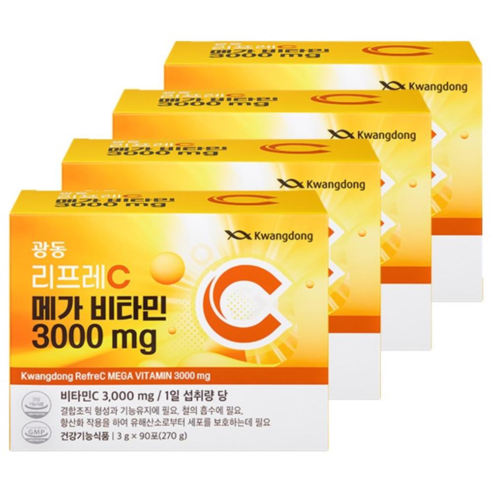 Kwangdong Pharmaceutical Leafre C Mega Vitamin 3000 270g 4 pcs