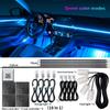 18 In 1 LED Symphony Ambient Lights Car Interior Full Color Streamer RGB 64 Colors Neon Acrylic Strip Decoration Atmosphere Lamp