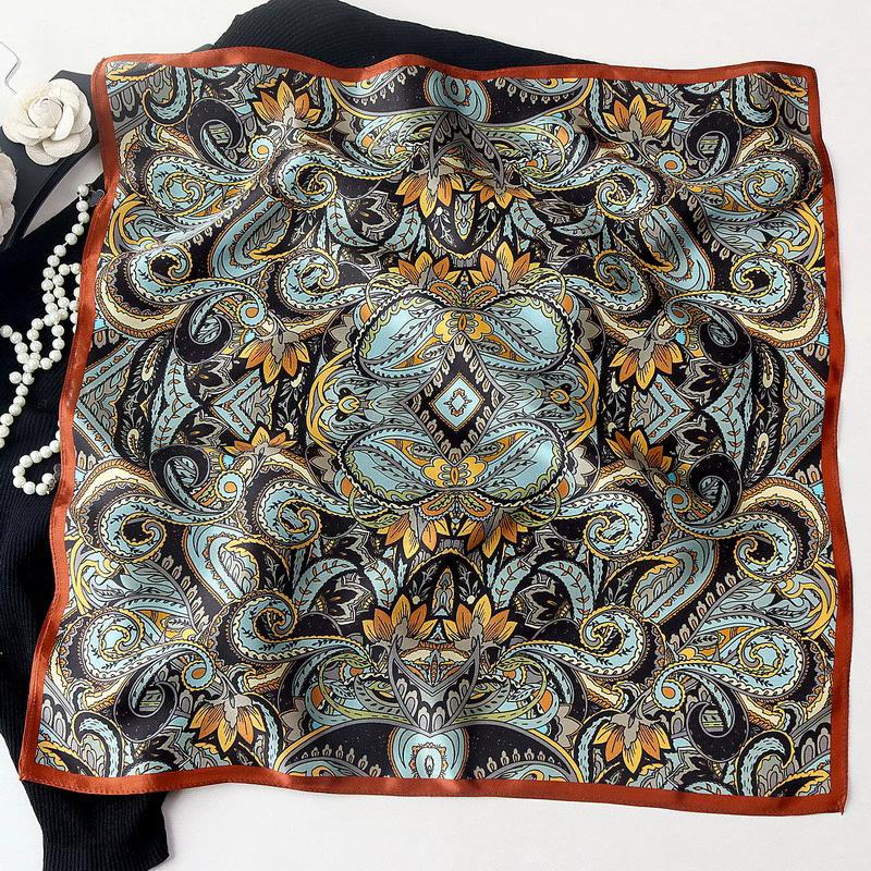 Hangzhou Natural Real Silk Scarf Neck Kerchief Foulard Female Bandana Scarves Women Hijab Shawl Wraps Square Headkerchief
