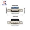 2PCS DB9 Adapter Connector Core RS232 Serial COM Plug Connectors Hole/pin Female Male Port Socket D Sub DP9 Plastic Case