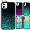Krajews Чехол-накладка с узором "Мятный Глиттер" Для iPhone 17 Air 16 15 14 plus 12 13 pro max чехол Оболочка Fundas