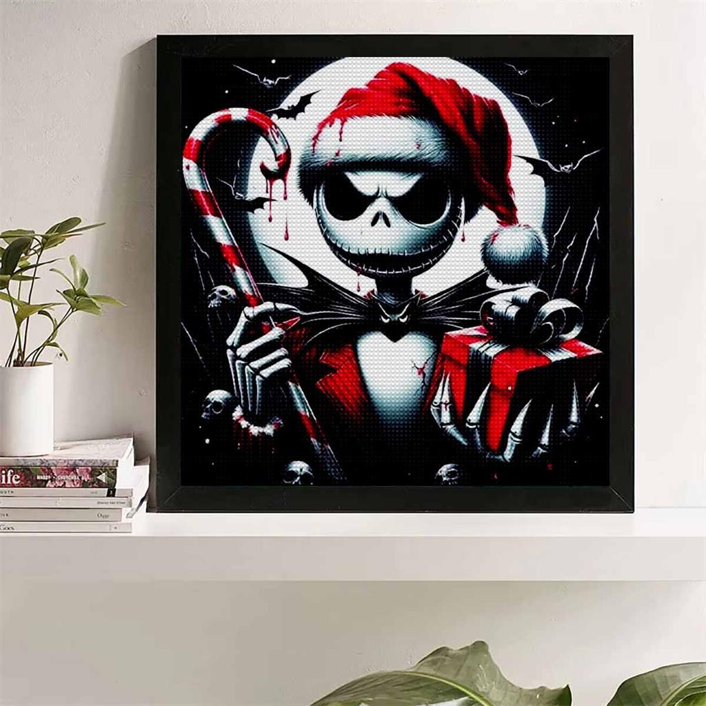 5D DIY Diamond Painting Decorative Christmas Skeleton Full Round Drill Scenery Diamond Embroidery Cross Stitch Kits Home Decor Gift