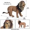 Kids' Wild Animal Figures: Lion, Tiger, Cow, Goat, Rhino, Horse, Leopard, Elephant - Plastic Educational Toys