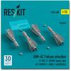 Reskit Набор для 3D-принтера Falcon Missile из смолы 1/32 AIM-4C (4 шт) РСК32-0488 (Самолет)