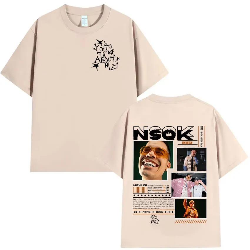 NSQK Подходит для всех сезонов Новая модель Личность Одежда Для пар Унисекс Свободная футболка Высокое качество Горячий продукт Высококлассный Роскошь