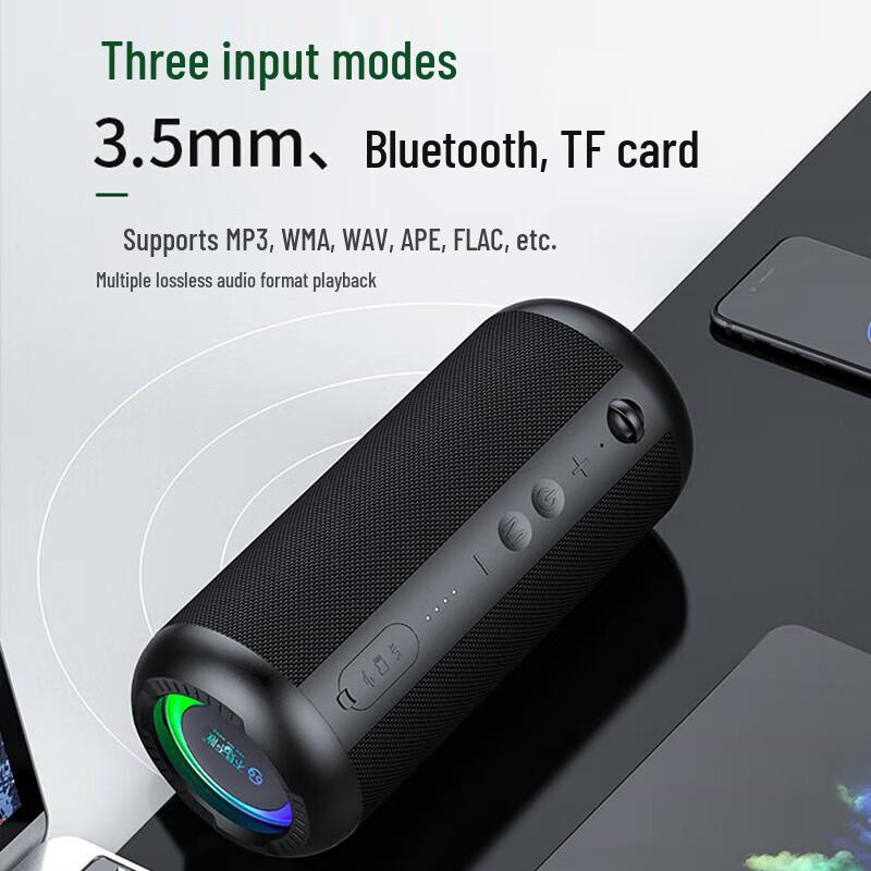 СМОТРИТЕ МЕНЯ ЗДЕСЬ E8-L Портативная Bluetooth-колонка со светодиодной подсветкой Вилка CN (адаптер в комплекте)