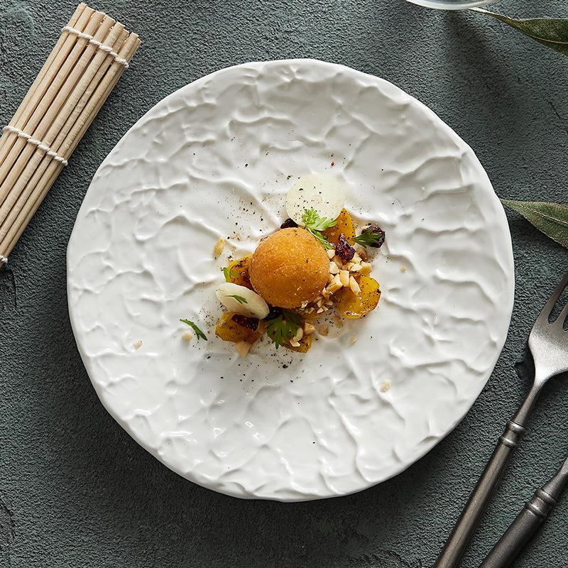 Столовые приборы, западная кухня, тарелка для стейков, высококачественные блюда для настроения, сервировка, керамические тарелки, тарелки для блюд, круглые тарелки для дома