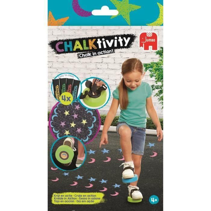 JUMBO Chalktivity - Тампоны для обуви, творческая игра на открытом воздухе с мелом