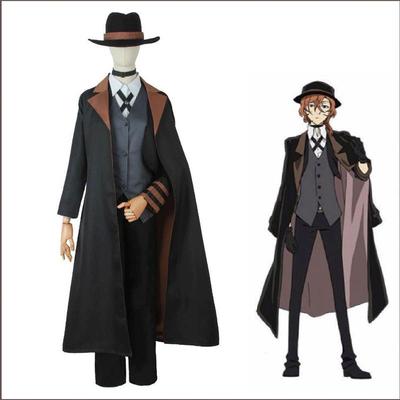Bungo Stray Dogs Cos Одежда Zhongyuan Zhongya Косплей Одежда Полный комплект