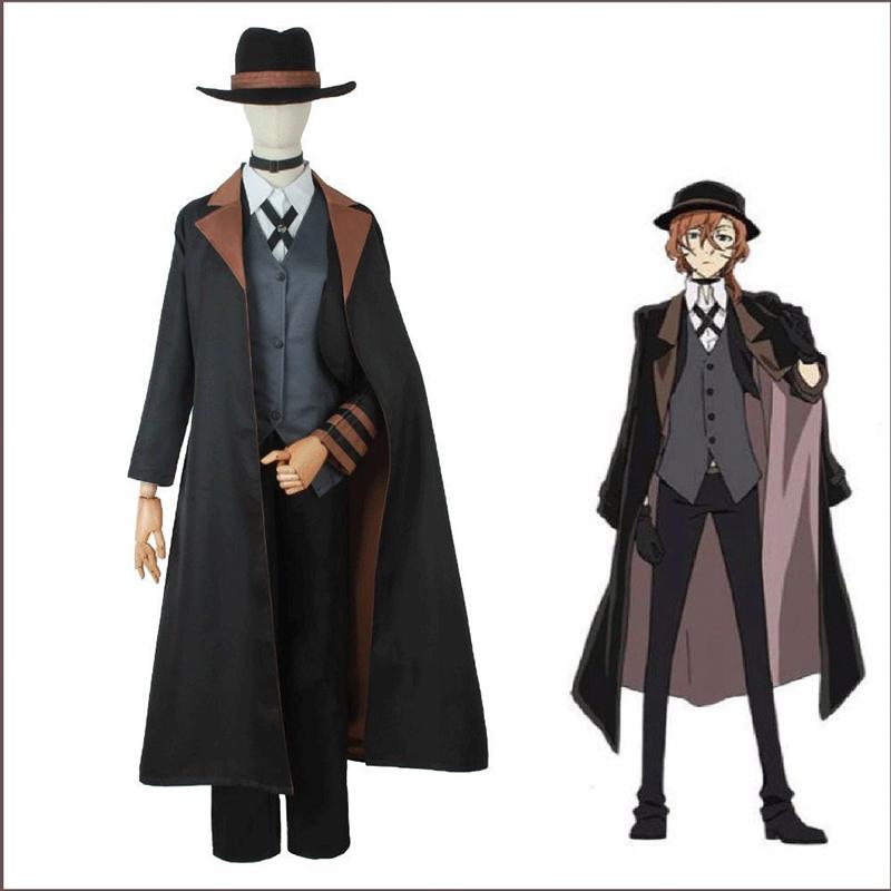Bungo Stray Dogs Cos Одежда Zhongyuan Zhongya Косплей Одежда Полный комплект