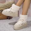 Winter Women's Flat Snow Boots Plus Velvet Keep Warm Ankle Boots for Women Platform Shoes Outdoor Casual Women's Platform Boots