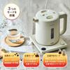 Kettle That Can Make Hot Doshisha Electric Hot Water Prevents Tipping and Hot Water Ivory [Electric Water] Kettle, Senka, 1.0L, Leakage, Dial/push