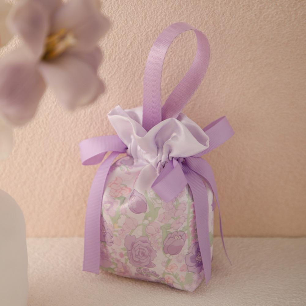 Сумка-мешочек из ткани с кулиской, холщовая сумка с узлом на запястье в корейском стиле, праздничный мешочек для сладостей, фестиваль