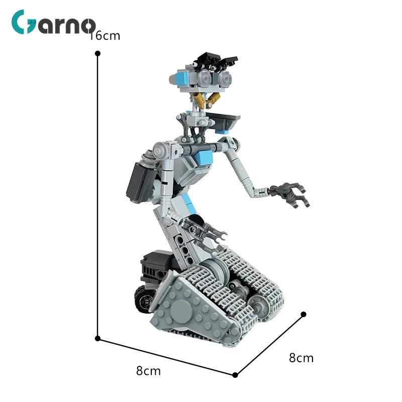 MOC Johnnyed 5 фильм с короткими цепями, военный эмоциональный робот, набор строительных блоков для модели роботов Astroed, кирпичная игрушка для детей