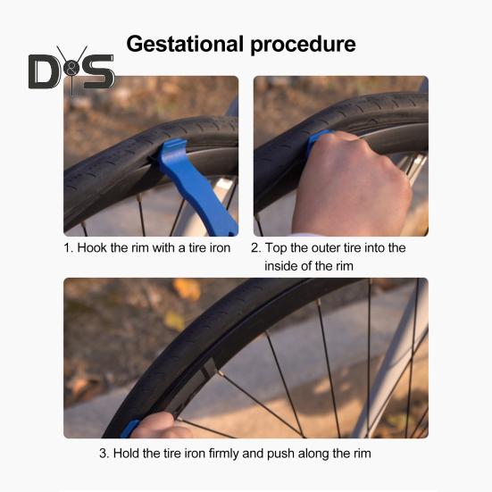 Многофункциональный рычаг для шин велосипеда, прочный пластиковый металлический, легкий, универсальный, инструменты для снятия шин для горного велосипеда, аксессуары для ремонта велосипеда