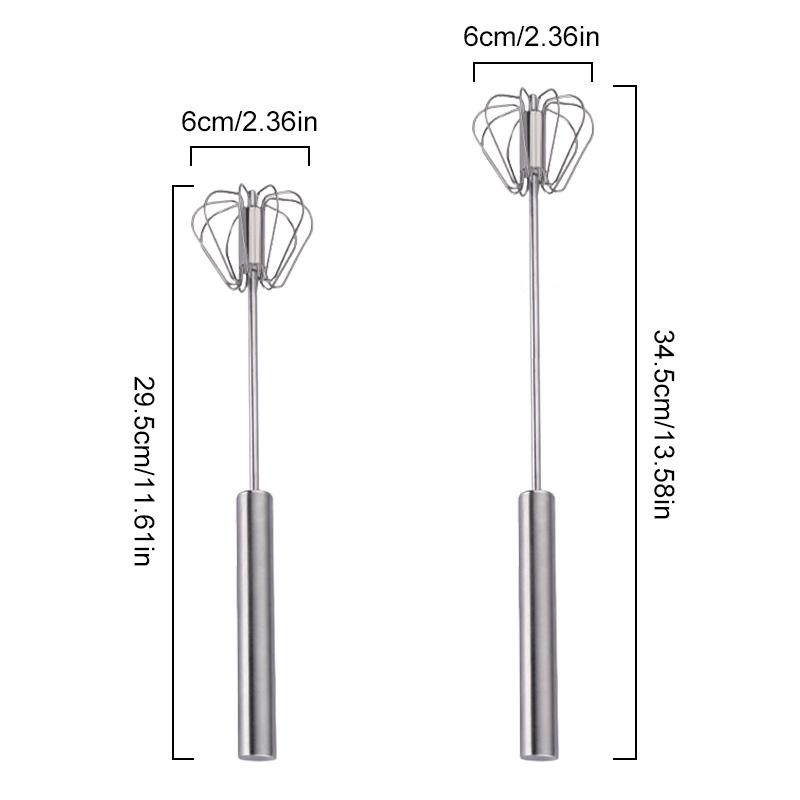 1 шт., неэлектрические инструменты для выпечки крема, экономия усилий, мешалка для яиц из нержавеющей стали, полуавтоматический венчик для яиц, ручной венчик для яиц