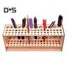 Wooden Paint Brush Holder 67 Hole Pen Rack Wall-mounted Artist Brush Organizer Desk Artist Tool Organizer