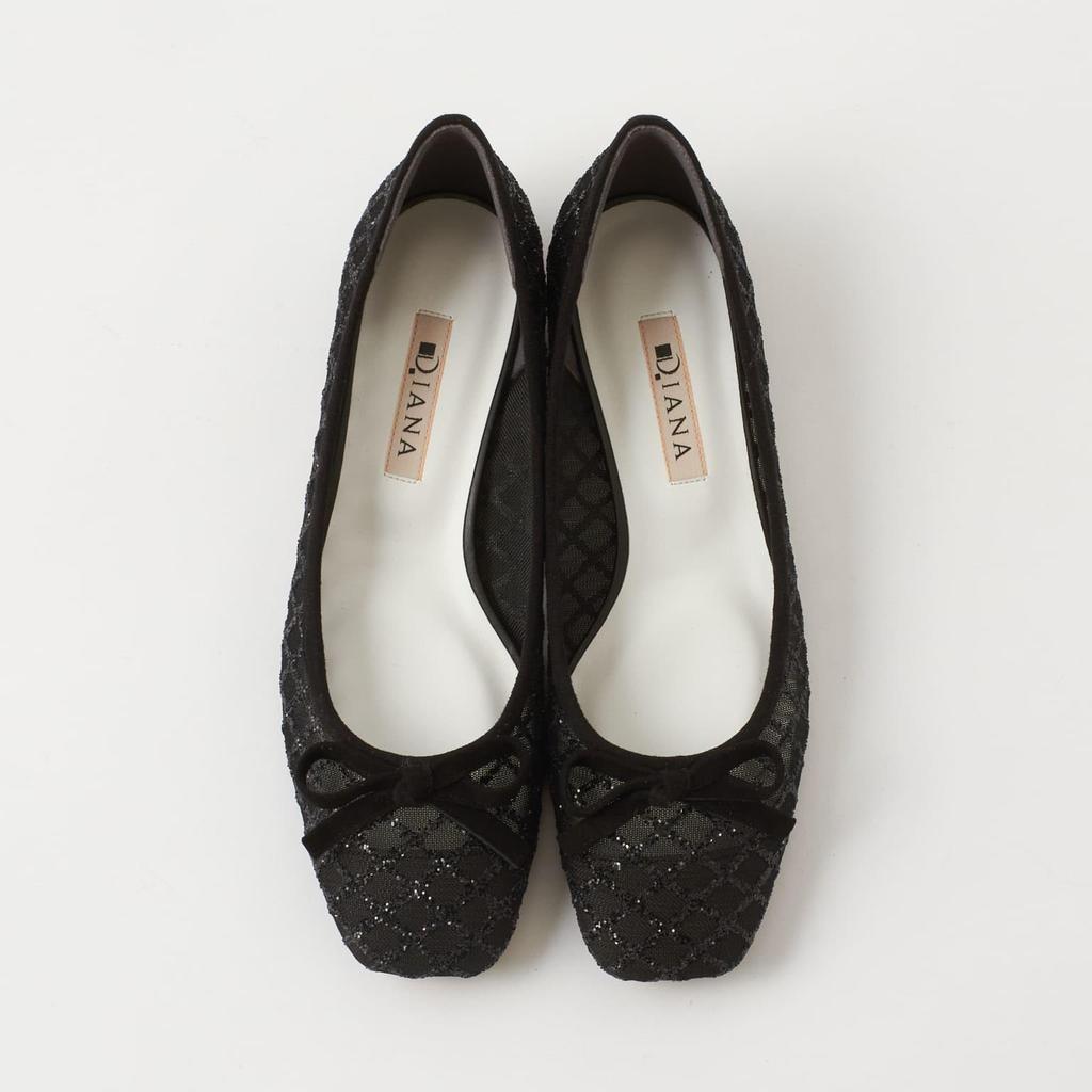 Туфли-лодочки на низком каблуке, модель 183184400010 [Diana], Япония, черные, 23.0 см,