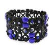 [I2160] - Designer Bracelet 'Sissi' Blue Black