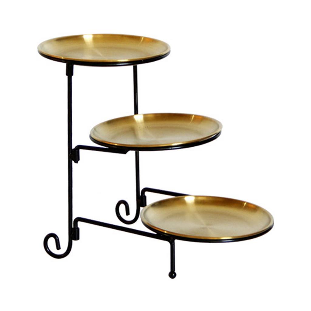 Трехслойная корзина для фруктов из нержавеющей стали, современная многослойная корзина для хранения фруктов и закусок