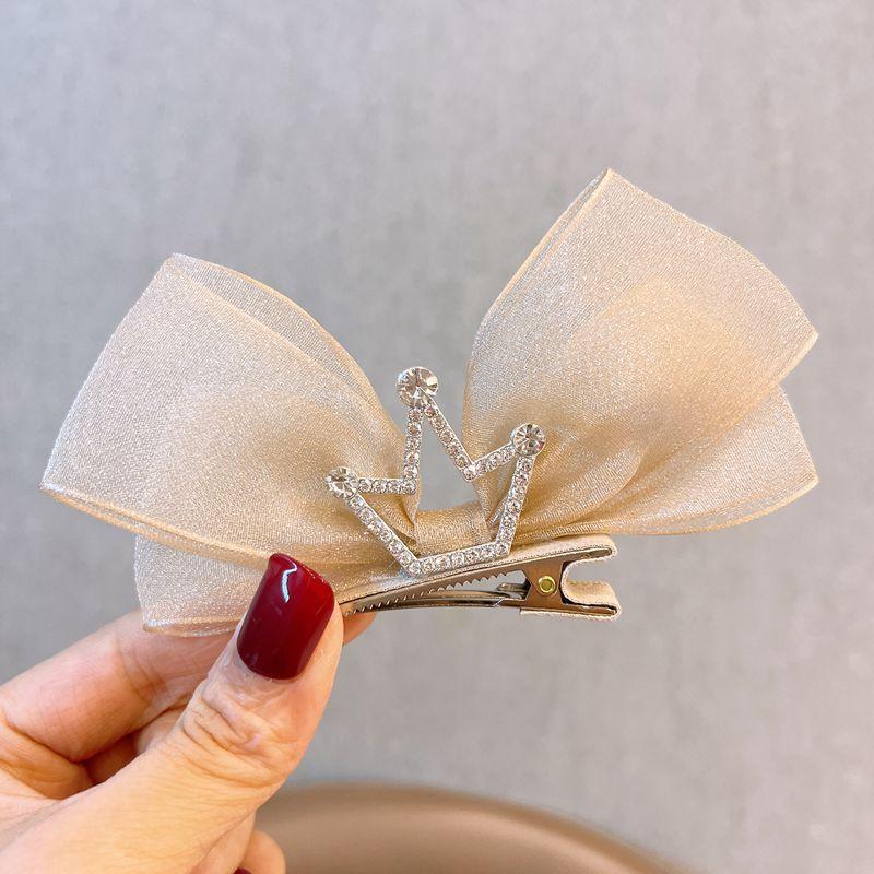 Детская заколка-бант для волос, черная, красная, розовая, принцесса, заколки для волос, детские аксессуары для волос, корейская мода, заколки для волос