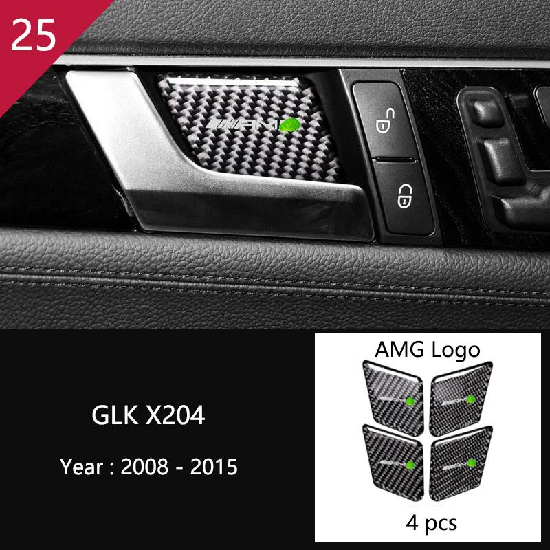 Углеродное волокно для Mercedes Benz GLK X204, внутренняя панель переключения передач, AC CD, панель, дверной подлокотник, отделка, наклейка на автомобиль