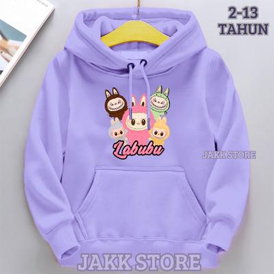Детское худи Новое модное Labubu Kids Милое мультяшное повседневное худи 100-160см Мальчики Девочки