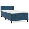Maison Exclusive - Sommier à lattes de lit avec matelas Bleu foncé 100x200 cm