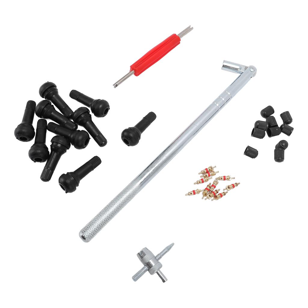 Комплект инструментов для установки сердечника клапана и ниппеля клапана, устойчивый к ржавчине, инструменты для ремонта автомобилей и велосипедов