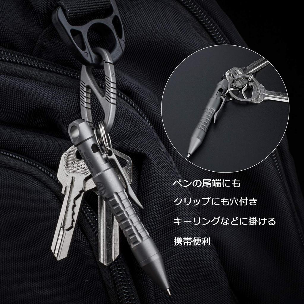 TIMULTI титановая шариковая ручка с болтовым механизмом брелок типа Mini EDC снятие стресса облегчение привычек рук улучшение концентрации (Серый) (КП3/88мм)