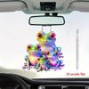 Charming Acrylic Frog Shape Car Hanging Ornament For Adorable Vehicle Decor