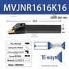 92° Держатель для наружной токарной обработки на станке с ЧПУ (MVJNR1616K16/2020K16)