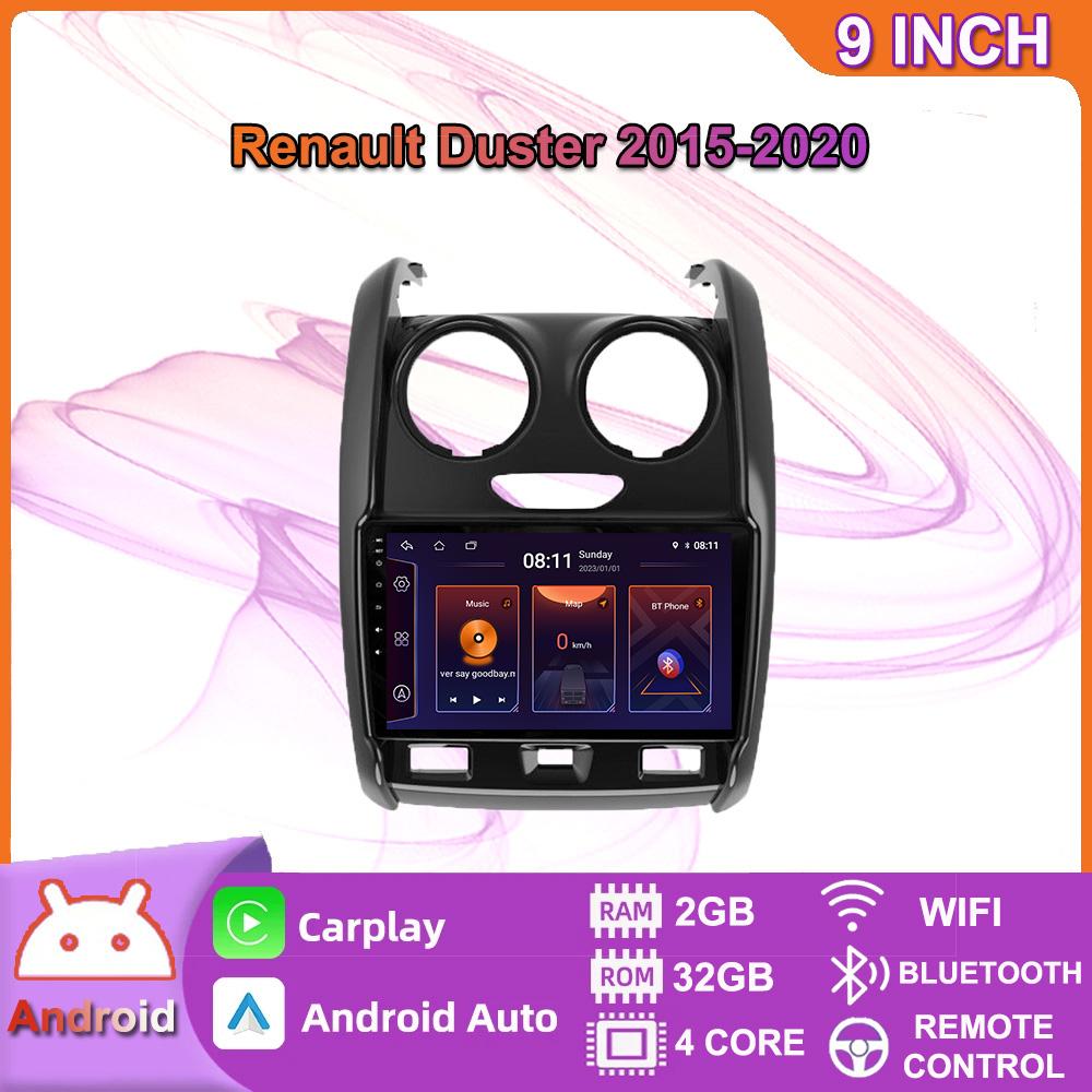 Автомобильное радио Icreative DSP Android Carplay для Renault Duster 2015-2020 для LADA Largus 2021 GPS-навигация стерео 2 Din мультимедийный плеер 4 + 64 ГБ