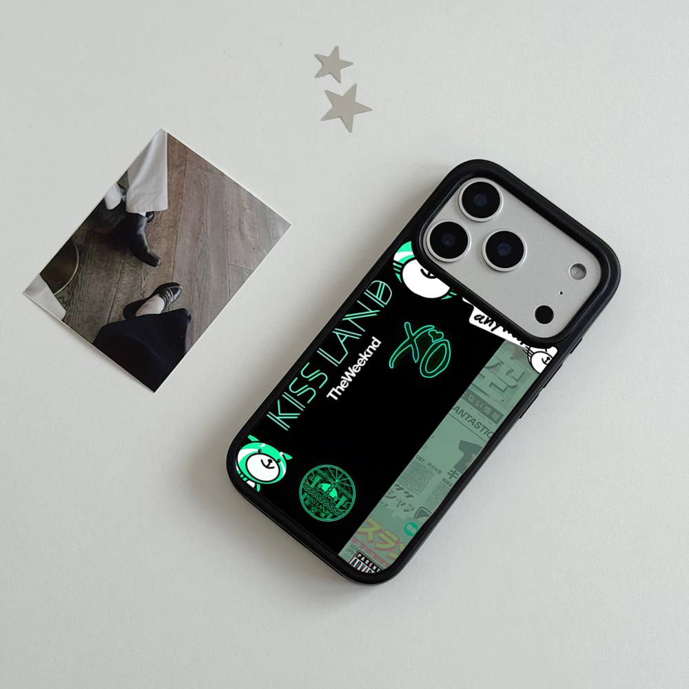 Чехол для телефона The Weeknd Kiss Land Для IPhone 17 Air 16 15 14 Plus 13 12 11 Pro Max Двухцветный Жесткий ПК Модный Защитный Чехол