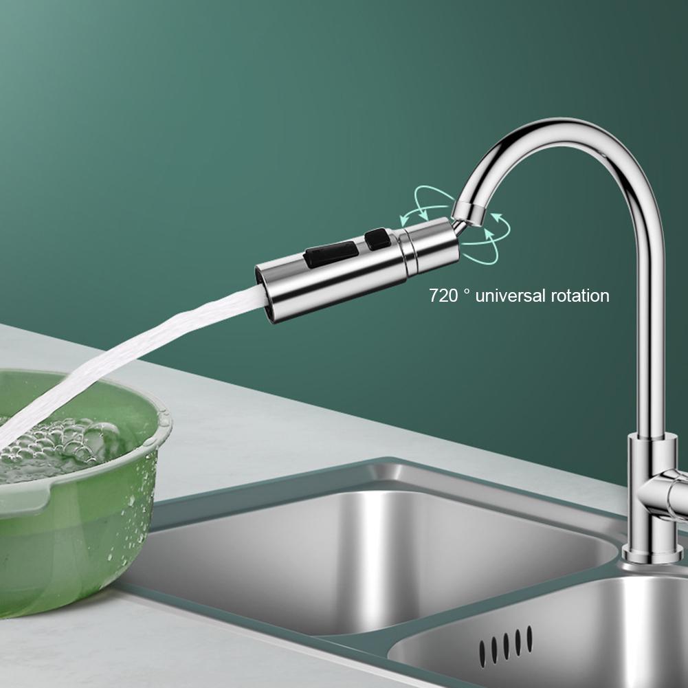 New Faucet Extender 360° Universal Rotate Extension Splash Proof Aerator 3 Modes Kitchen Sink Accessory Water Tap Bubbler Nozzle