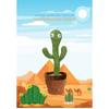 Dancing Cactus Toy Repeat Singing Talking Dancing Rocking Plushie Stuffed Animal Kids Education Toy