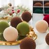 16pcs Flocking Christmas Tree Ball Pendant 6cm Xmas Tree Ornaments  Wedding Party Supplies