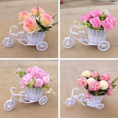 Комплект искусственных цветов для помещений: Маленькие украшения в горшках для украшения дома и автомобиля