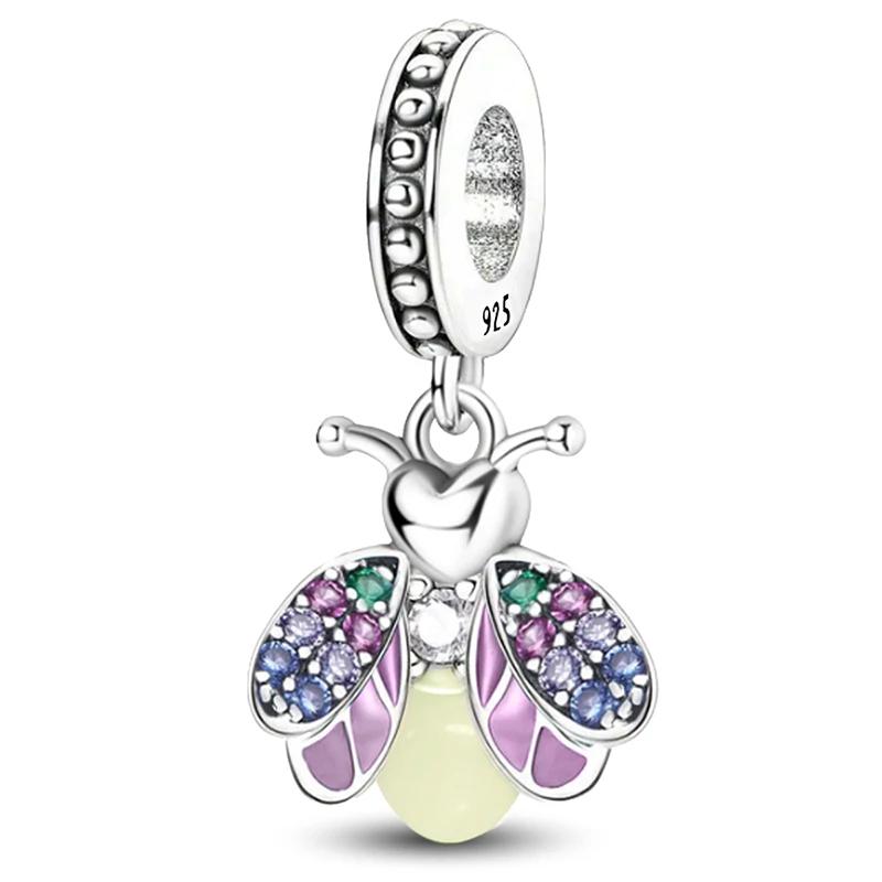 Copper Firefly Bee Tree Luminous Cute Charms Bead Diy Bracelet Bangle Making Gift Of High Quality Fashion Jewelry