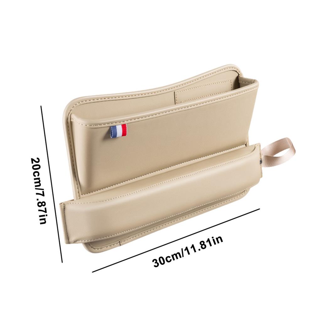 Автомобильный органайзер-щель из кожи, сумка-органайзер для хранения в щели между сиденьями, карман, слот, ящик для хранения, держатель для телефона, автоаксессуары