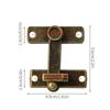 Door Latch, Aluminum Alloy Anti-Theft Security Bolt Latch Cabinet Hardware Durable Door Lock Buckle