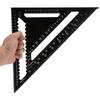 Aluminum 12 Inch Rafter Square Carpenter Measuring Layout Tool Alloy Metal Triangle Ruler Imperial Protractor for Woodworking and Carpentry 1 Pc