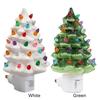 Christmas Tree Night Light with ON/Off Switch Christmas Decorative Tree Light Resin Xmas Tree Nightlight for Bedroom Living Room