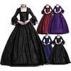 Women Medieval Marie Antoinette Costume Renaissance Gothic Victorian Maxi Dress
